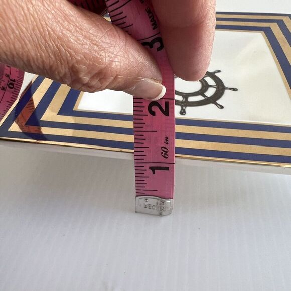 C Wonder Set Of 3 Trinket Dish Nautical Beach House Candy Dish 6.5” - Picture 9 of 12